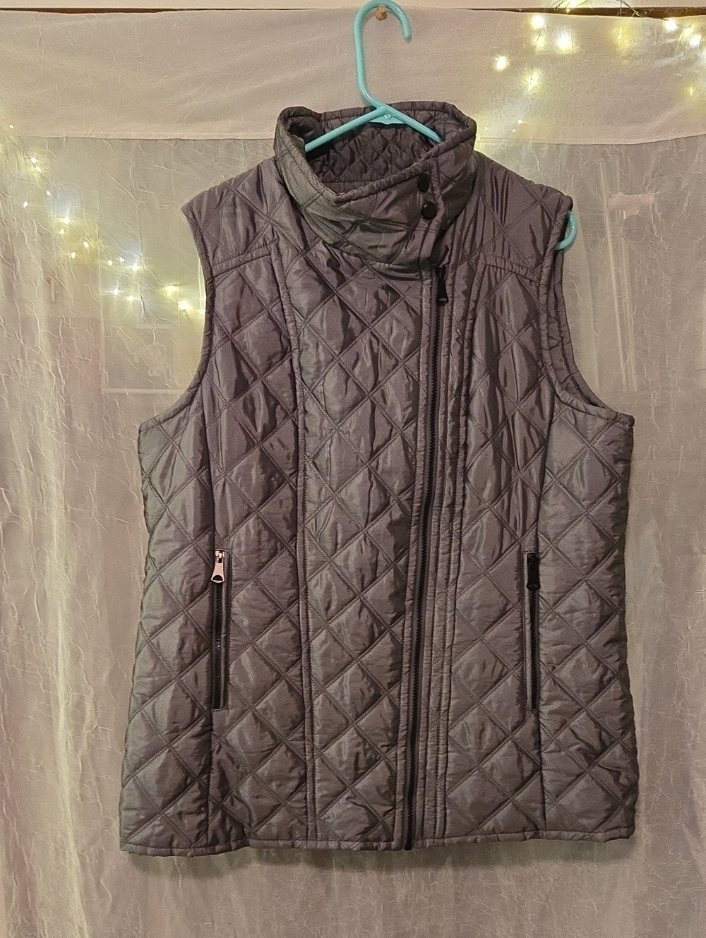 Shiny Quilted Vest
